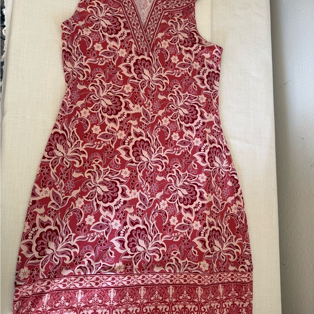Magnolia Pink and White Floral Mini Dress
